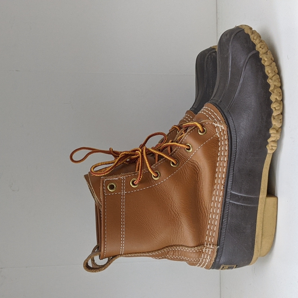 L.L. Bean Duck Boot, 8" brown size 9 narrow
